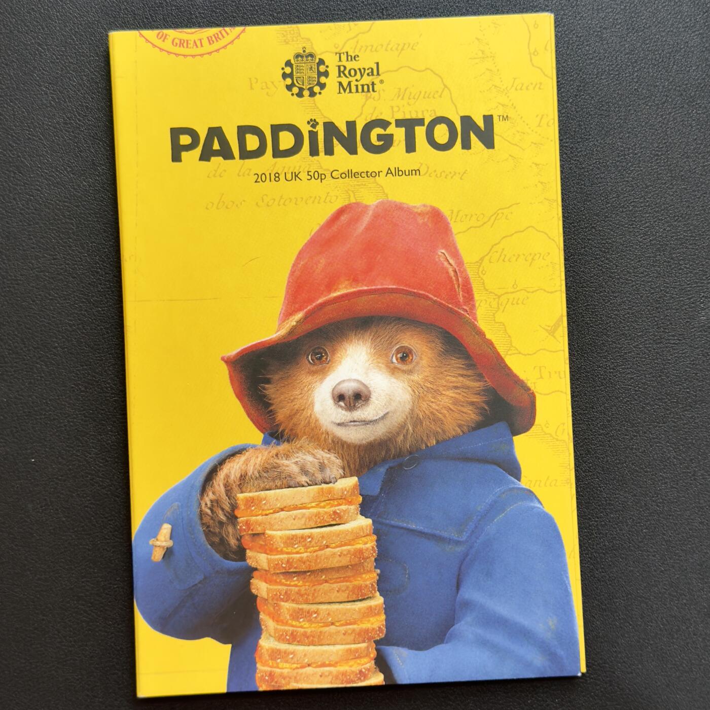 ＜小葵钱铺＞第67期·克朗币·银币场·满200包邮，不寄存·12月15日发货 英国2018年帕丁顿熊60周年50便士卡册装纪念套币