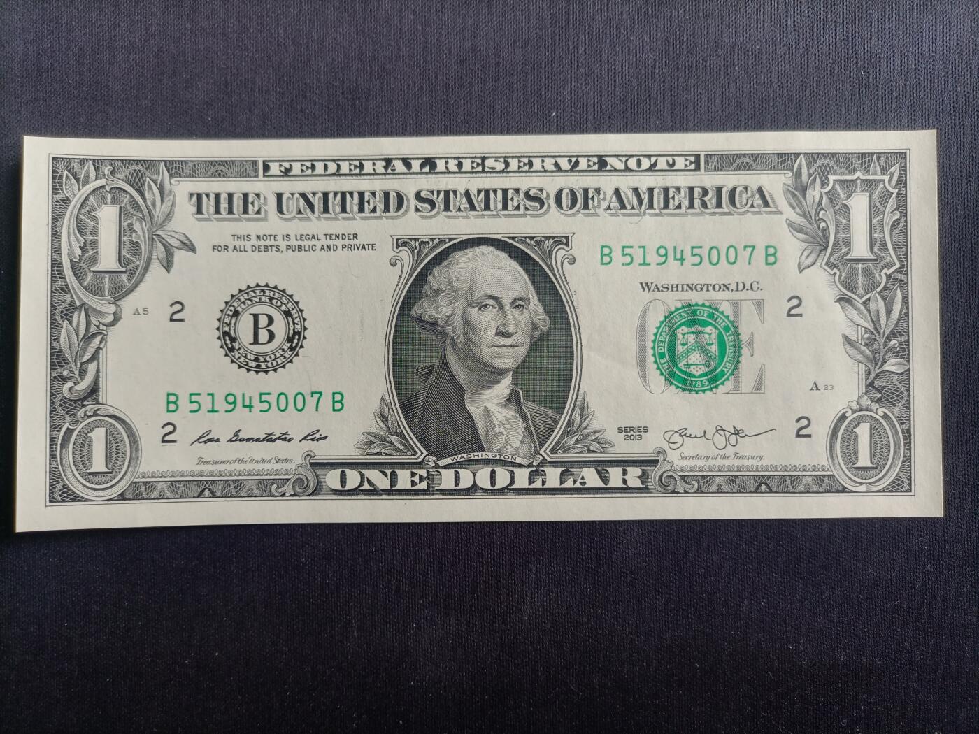 【游宝拍卖】乙巳蛇年94期 周六集拍 美国-1美元【SERIES-2017 B2纽约 全新UNC】