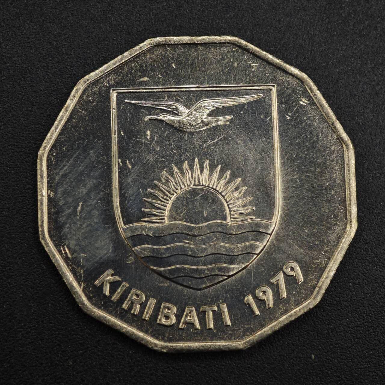 【淘币小摊】实时拍第八百二十六拍   散币场   满百包邮可预留二周 每周一统一发货   基里巴斯1979年捕鱼舟1元镍币