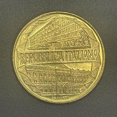 回流1215 - 全新意大利1996年200里拉海关卫队学院百年纪念币