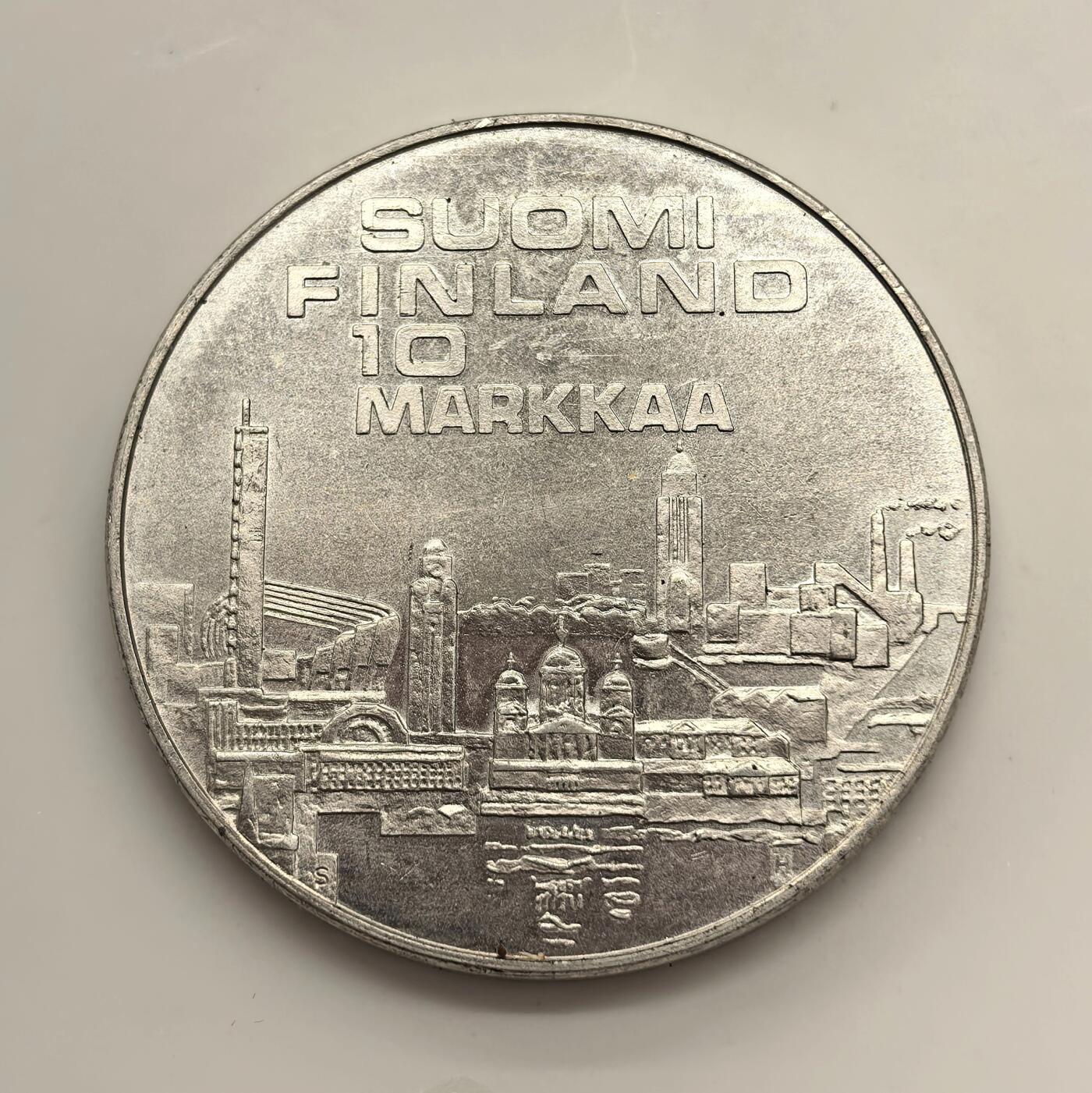 博洋堂世界钱币拍卖第151期（全场包邮） 芬兰赫尔辛基1972年第十届欧洲田径锦标赛10马克纪念银币，带原封证书
