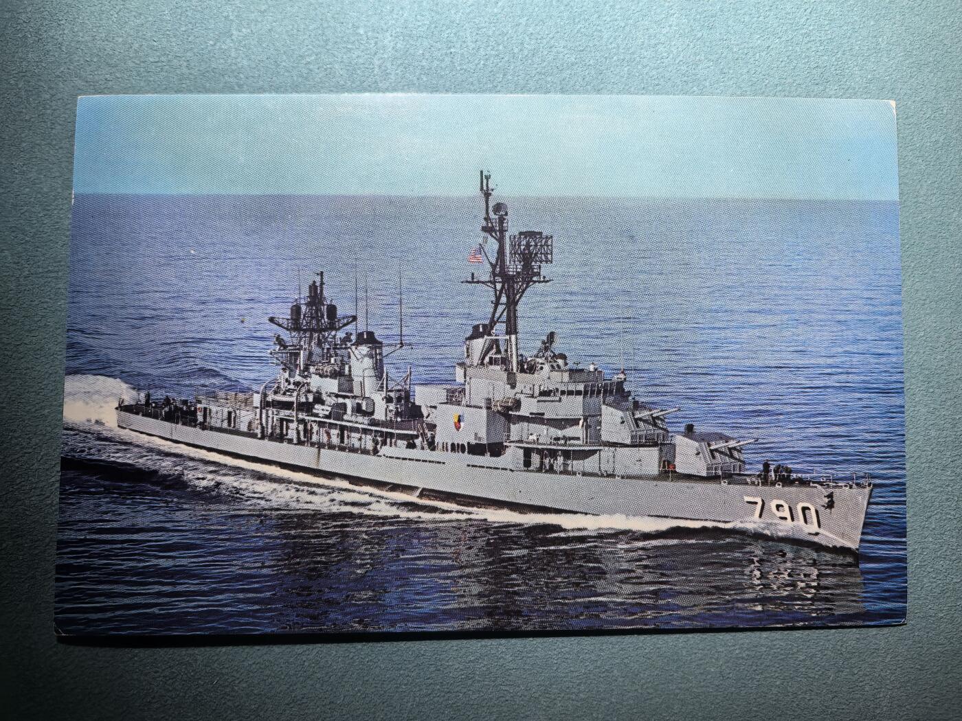 盛世勋华——号角文化勋章邮票专场拍卖第293期 美国冷战时期军舰专题明信片 谢尔顿号驱逐舰