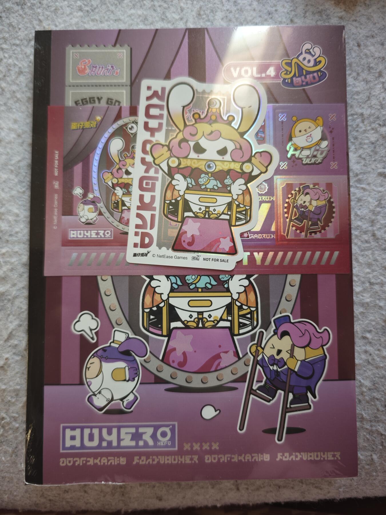 【随心含颖卡拍52期】卡游/集卡社/卡卡沃 抽卡机专场拍卖【无佣金】 卡游 蛋仔排队 笔记本一个原封