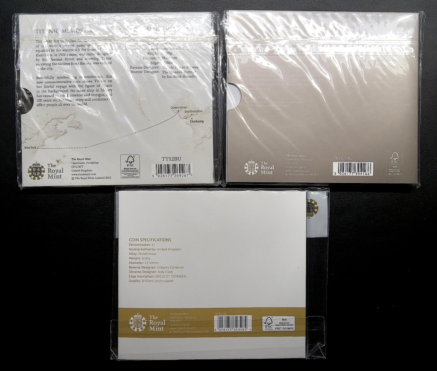 凡希社世界钱币微拍月度大拍（2025/12） 女王登基六十周年/泰坦尼克5英镑卡册+最后的英镑卡册