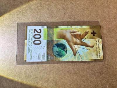 【Blue Auction】世界纸币精拍第762期——18级TOP拍卖/信誉/品质/专业/高效💫 - 【A冠无47】瑞士 2016年200法郎 全新UNC