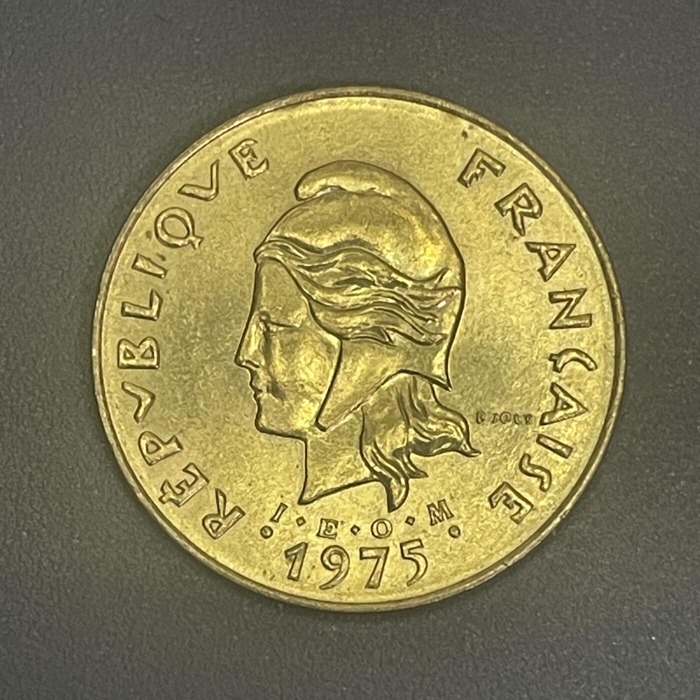 回流1215 较少 全新法属新赫布里底群岛1975年5法郎（独立后为瓦努阿图）军舰鸟