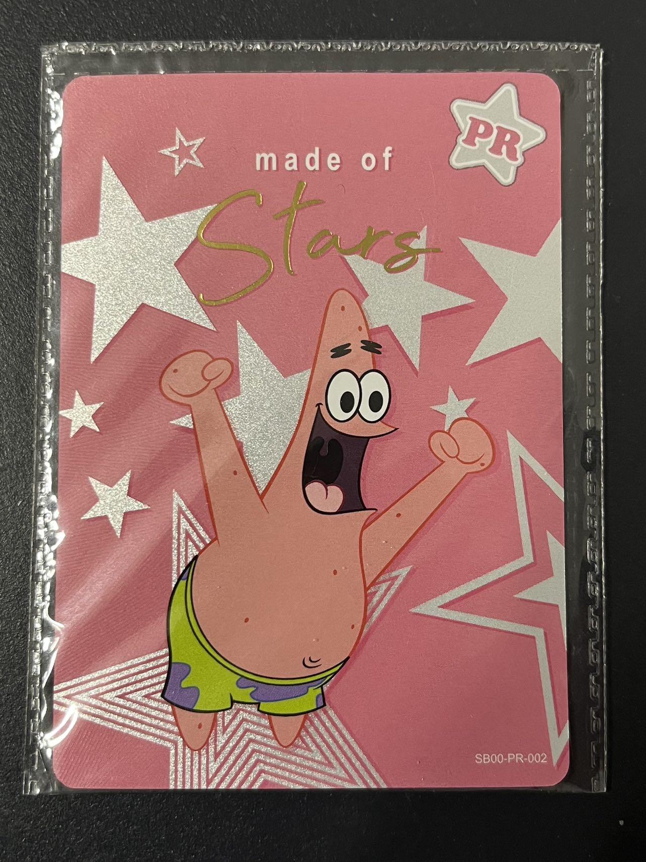 卡牌杂货铺专场拍卖第三场 1月1日周四晚21:00结拍 【原膜】卡游 海绵宝宝 PR卡 派大星 SB00-PR-002