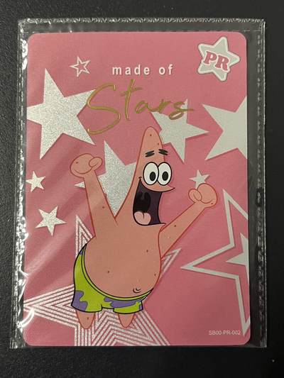 卡牌杂货铺专场拍卖第三场 1月1日周四晚21:00结拍 - 【原膜】卡游 海绵宝宝 PR卡 派大星 SB00-PR-002