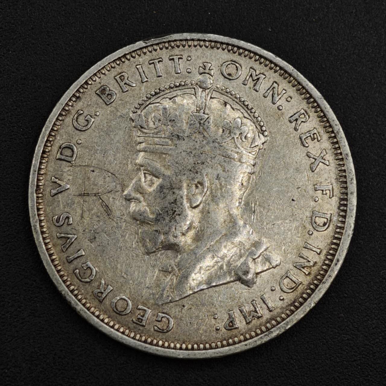 【淘币小摊】实时拍第八百二十六拍   散币场   满百包邮可预留二周 每周一统一发货   澳大利亚1927年乔治五世弗洛林银币