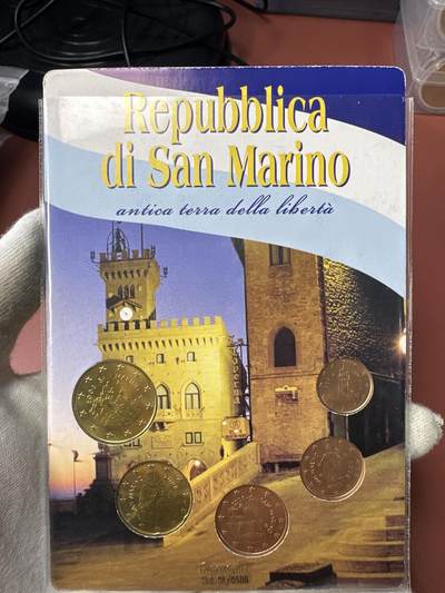 12.25银币、套币、精制币专场 - 2008年圣马力诺共和国1分-50分套装