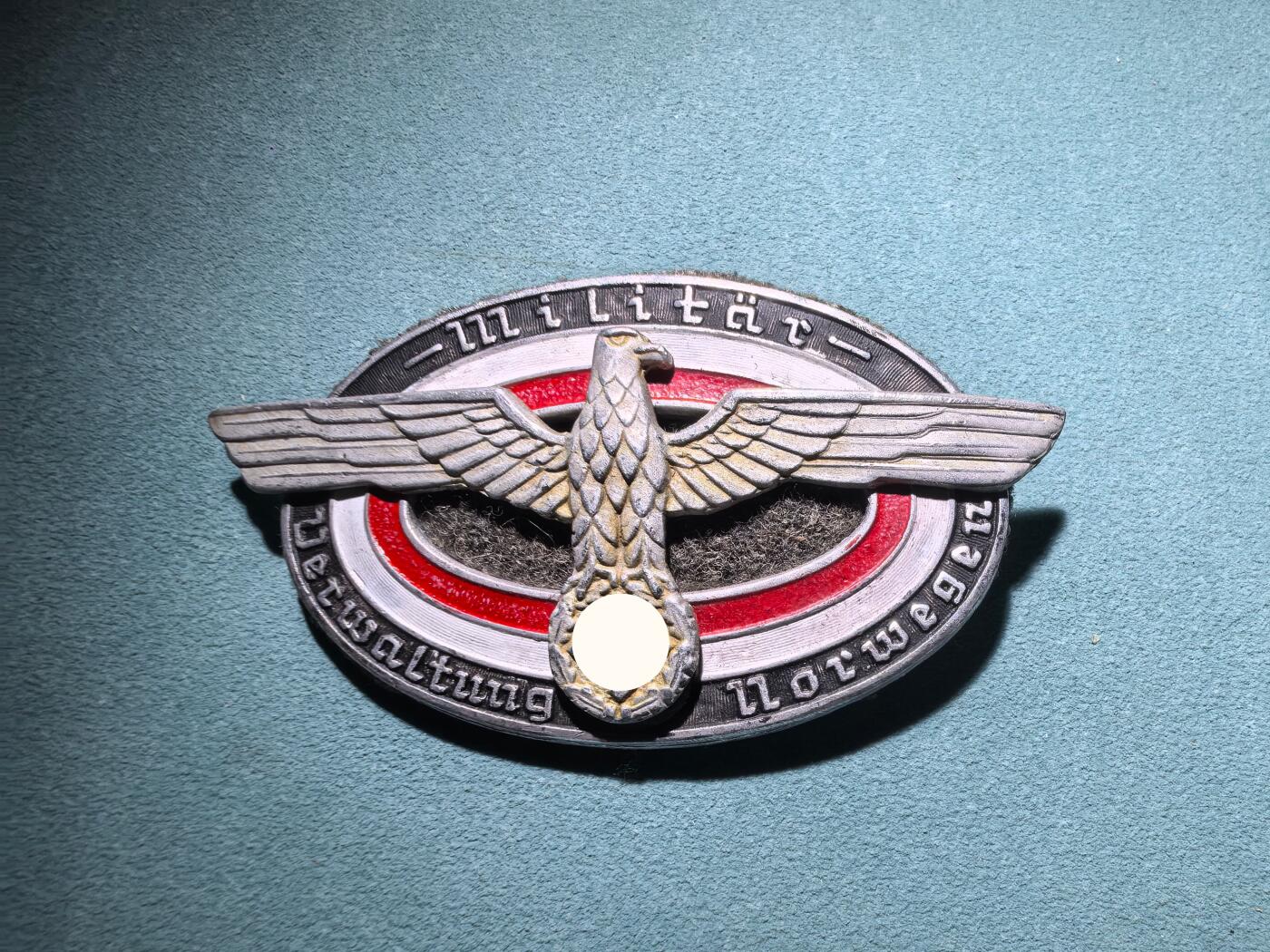 盛世勋华——号角文化勋章邮票专场拍卖第293期 德国（1939）陆军挪威军事管理机构证章 带编号 极为少见 eMedals售价535美元参见图三