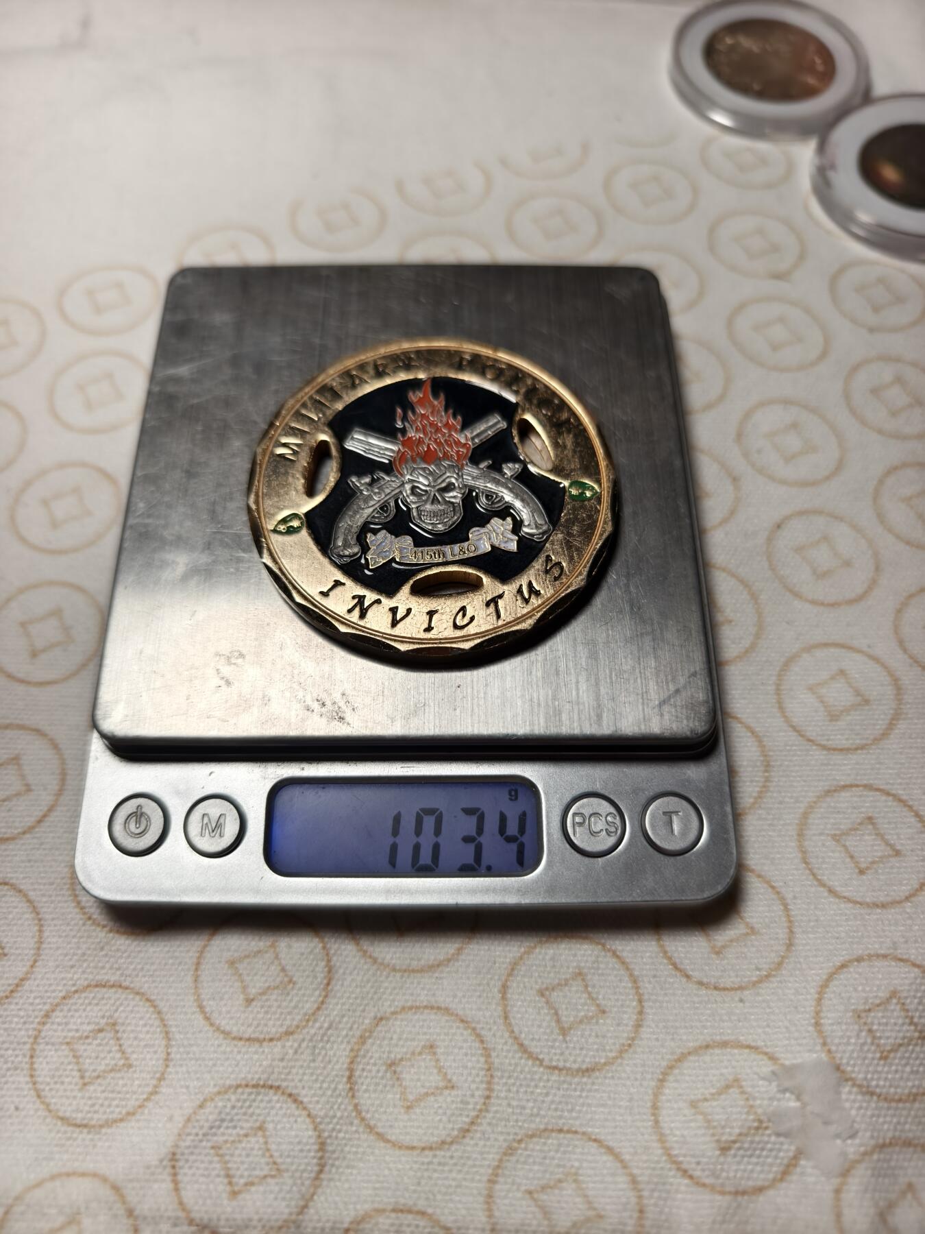 抚柳草堂-首期章牌钱币 限时免佣 满百包邮 放漏专场 美国军事警察 大型金属纪念章直接63mm重103.4g