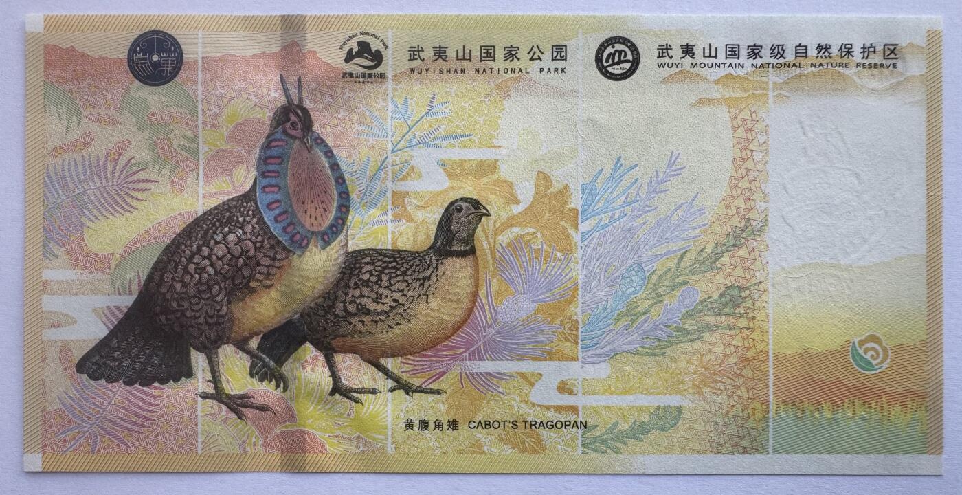 2025第27场（总第227期）：精品连体纪念券专场 倒置号016806 南钞/世界双遗产“武夷山”纪念券册装UNC（发行价128元）