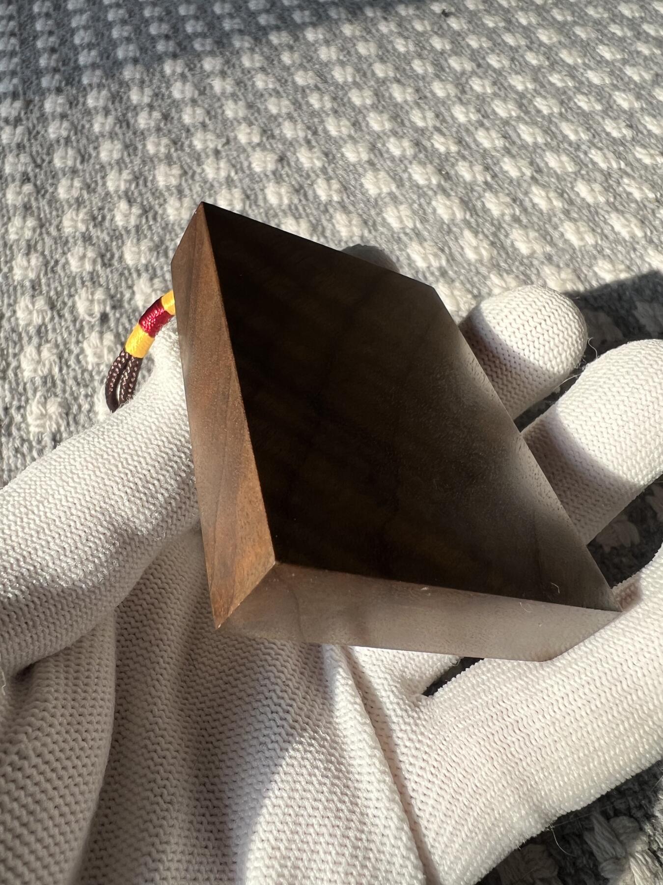 零元拍：NO.3金丝楠牌子，香喷喷的小金砖，金光闪闪，64.5/46/12.5MM