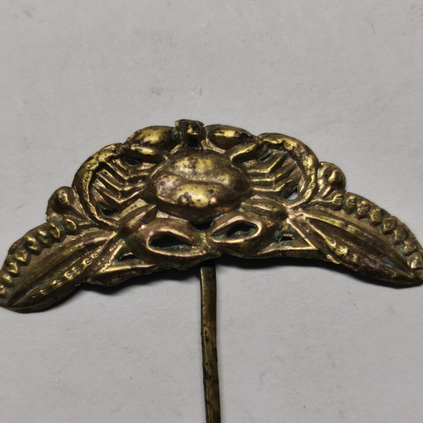 杂件专场88期 清代鎏金小发簪