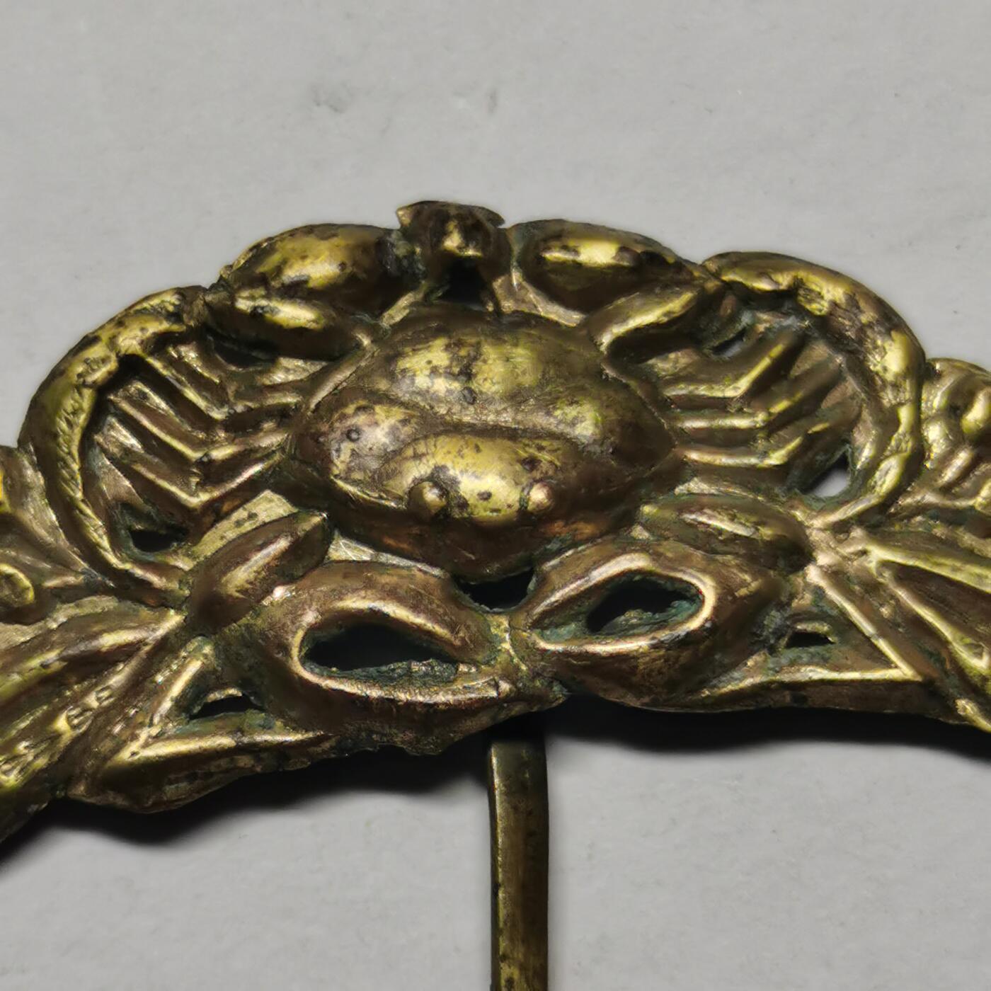 杂件专场88期 清代鎏金小发簪