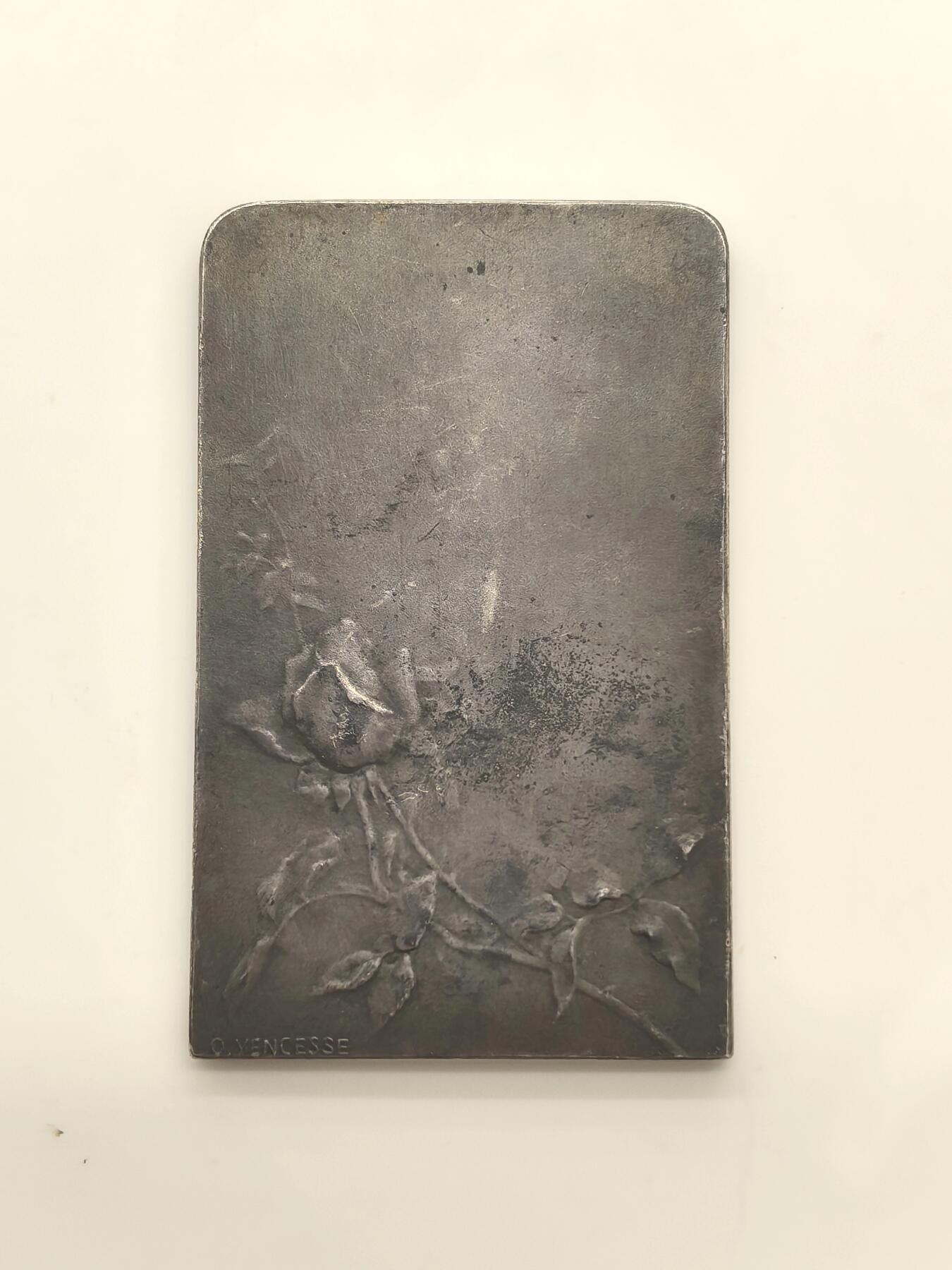 博洋堂世界钱币拍卖第151期（全场包邮） 朦胧刀 Yencesse银章，玫瑰女孩，55mm*33mm，重量41克，边铭ARGENT