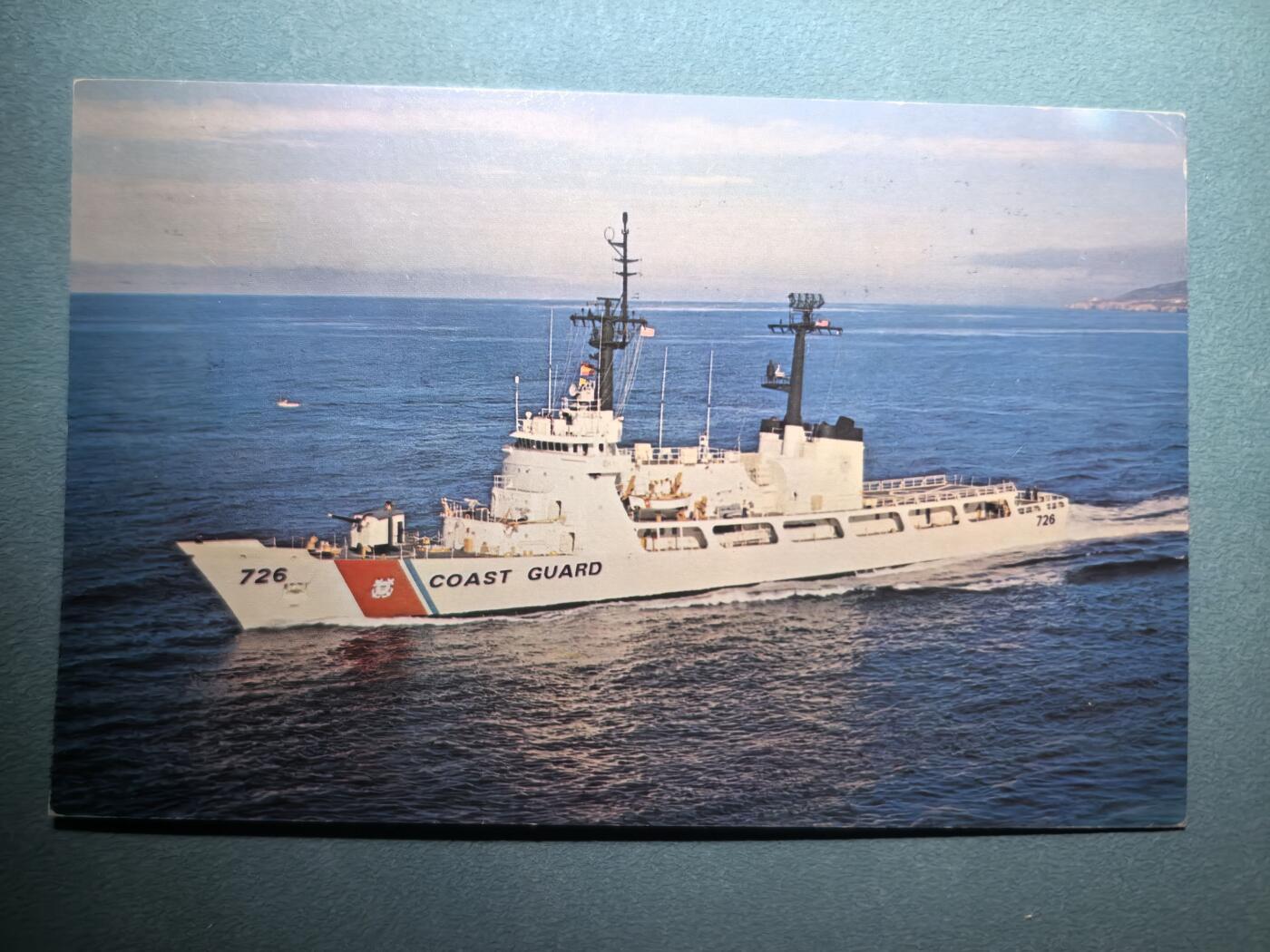 盛世勋华——号角文化勋章邮票专场拍卖第293期 美国冷战时期军舰专题明信片 海岸警卫队米杰特号巡逻舰