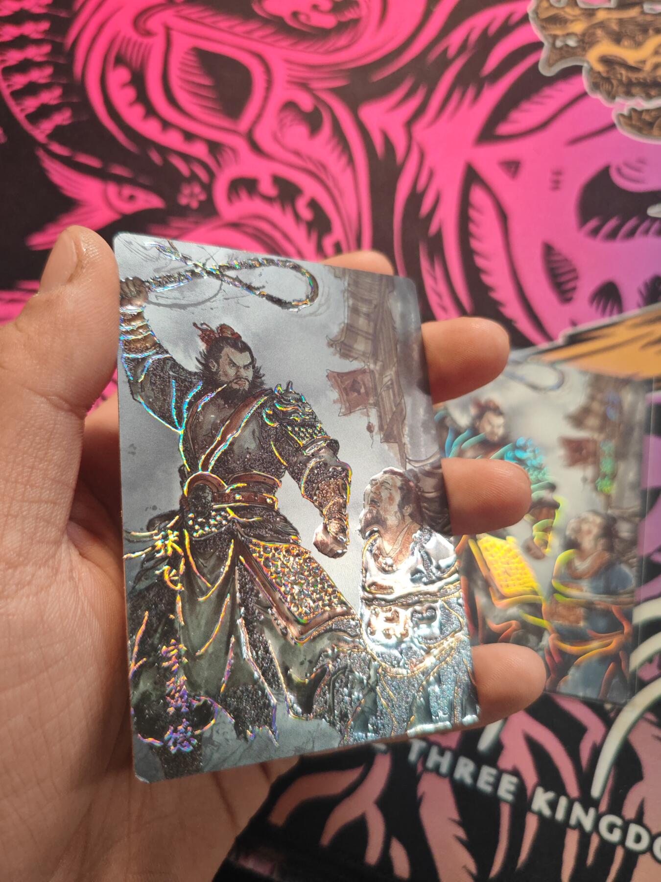 卡牌实验室开始第七次实验 【折光】【滴胶】【彩闪】张飞.字翼德一套