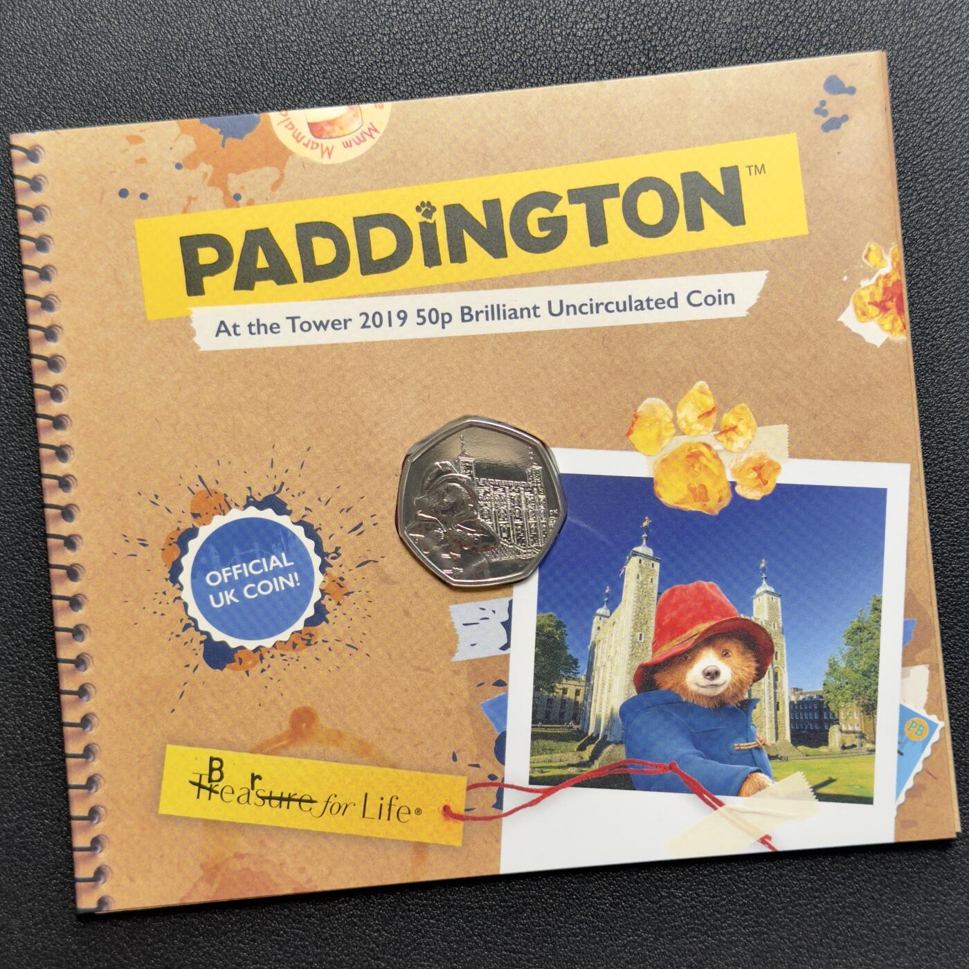 ＜小葵钱铺＞第67期·克朗币·银币场·满200包邮，不寄存·12月15日发货 英国2019年帕丁顿熊60周年·伦敦塔卡装50便士纪念币