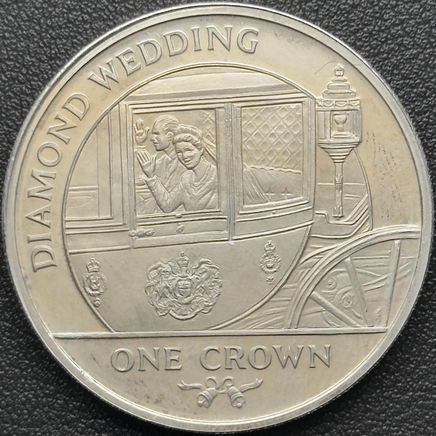 ＜小葵钱铺＞第67期·克朗币·银币场·满200包邮，不寄存·12月15日发货 直布罗陀2006年钻石婚·国宾马车1克朗纪念币