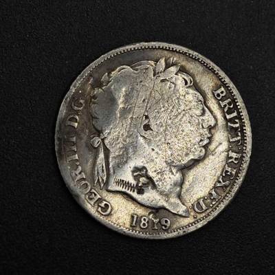 【淘币小摊】实时拍第八百二十六拍   散币场   满百包邮可预留二周 每周一统一发货   - 英国1819年乔治三世6便士银币