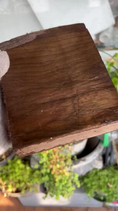 零元拍： D1-1 金丝楠 牌子料  满金丝 果香满满 尺寸：14.5/19/3CM。