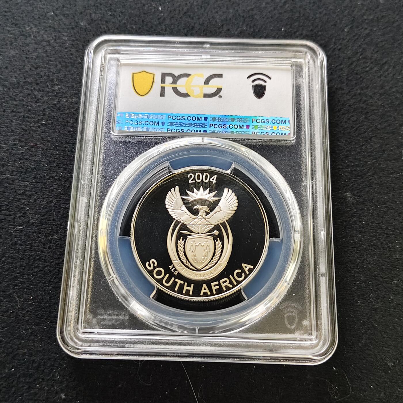 【全场包邮】纯粹捡漏拍487场（免费代拍第24场） 【收藏级·冠军分·稀少】南非2004年10分非洲五霸系列豹精制纪念银币-量约2000-PCGS PR68 DCAM