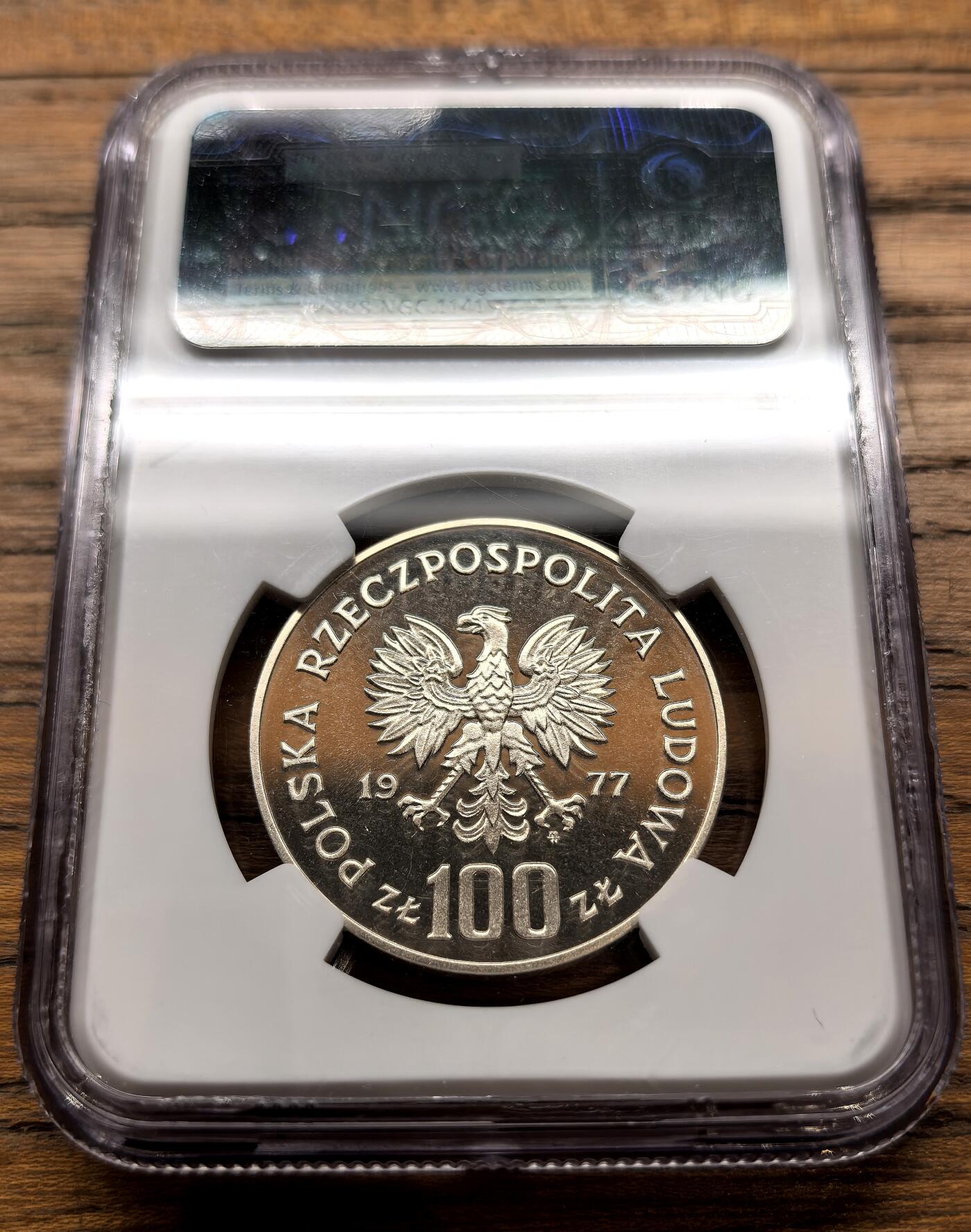 凡希社世界钱币微拍月度大拍（2025/12） 1977波兰克拉科夫瓦维尔城堡100Z银币精铸NGC-PF69UC