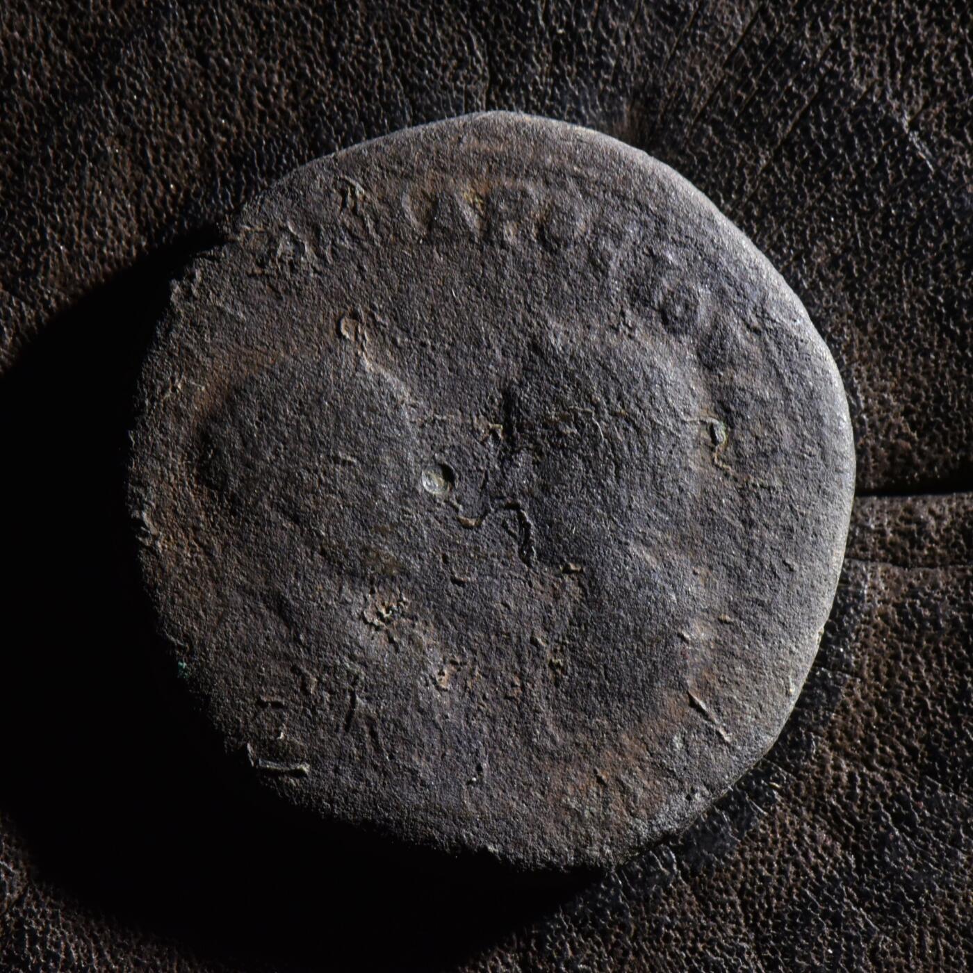 【良泉】【元旦直播场】1月1日晚19.30点开拍！208组西方古代钱币、日本朝鲜花钱 【罕见】12.36克，公元222-224年【古罗马·行省】塞维鲁·亚历山大和外祖母玛伊莎（扶持亚历山大替换暴君埃拉后两年，玛伊莎就去世了，该版常见埃拉伽巴路斯版，亚历山大版罕见）莫埃西亚行省，马恰诺波利斯城（Marcianopolis）