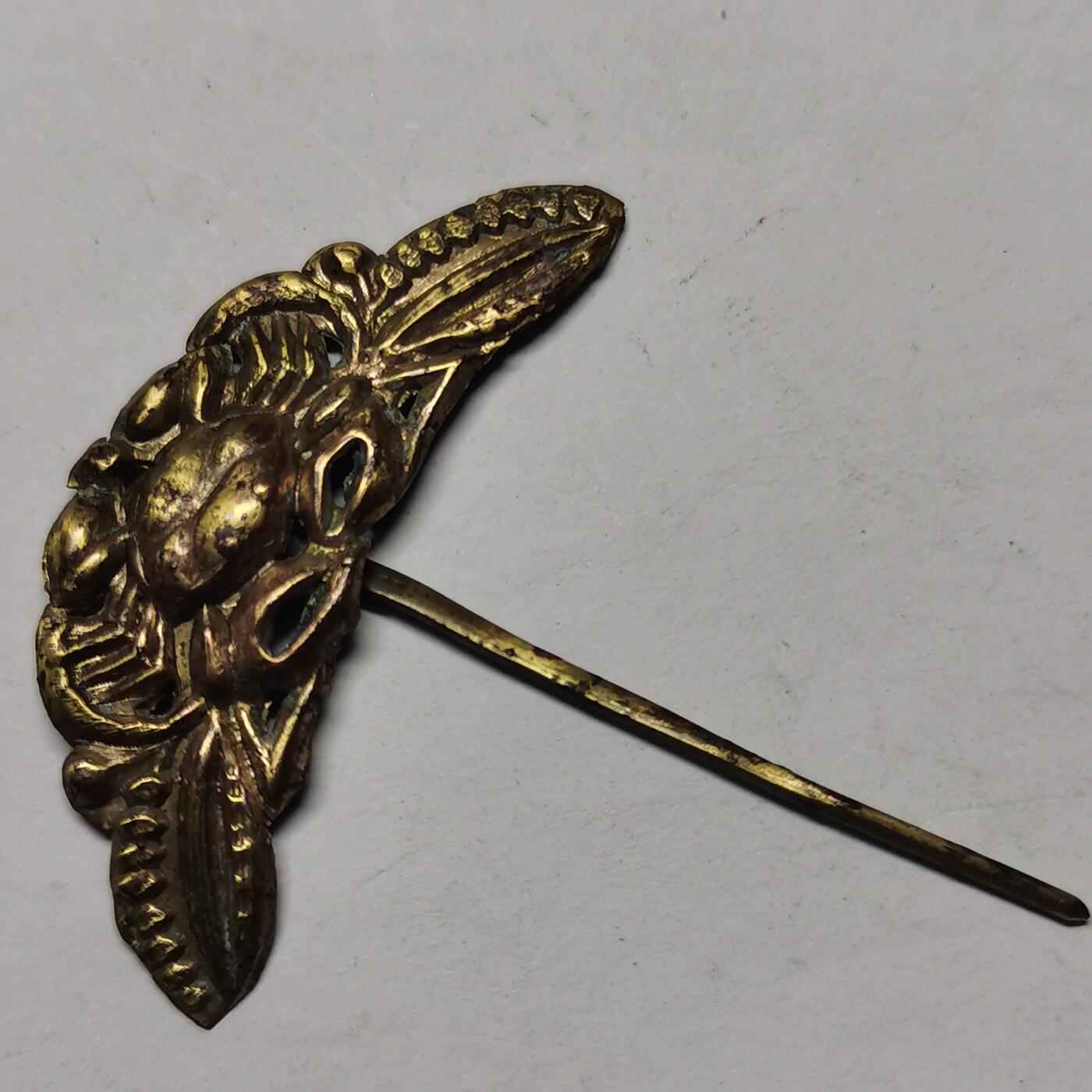 杂件专场88期 清代鎏金小发簪