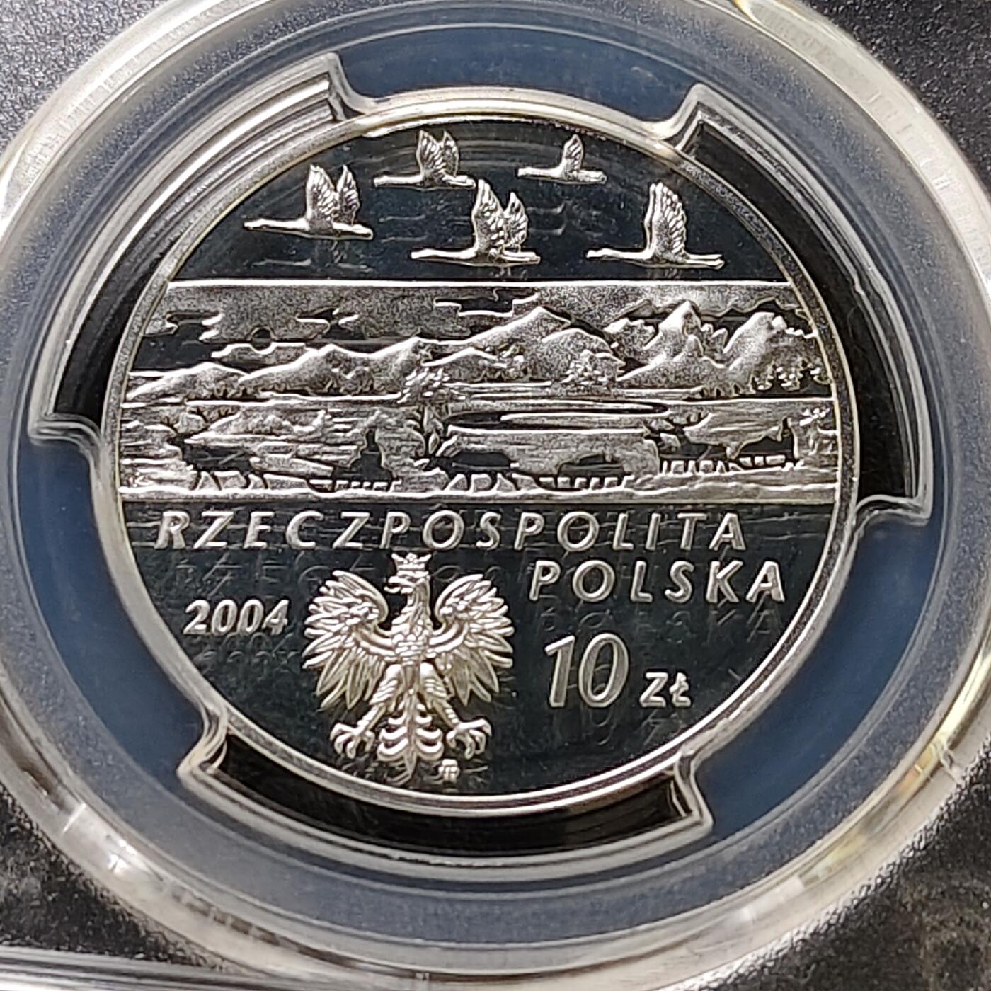 【全场包邮】纯粹捡漏拍487场（免费代拍第24场） 【收藏级·亚军分】波兰2004年10兹洛提探险家亚历山大·切卡诺夫斯基精制纪念银币-PCGS PR68 DCAM（更高分仅3枚）