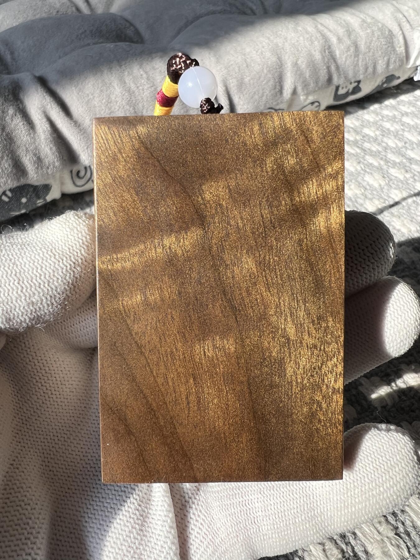 零元拍：NO.9 金丝楠牌子，香喷喷的小金砖，金光闪闪，72/47.5/14.5MM