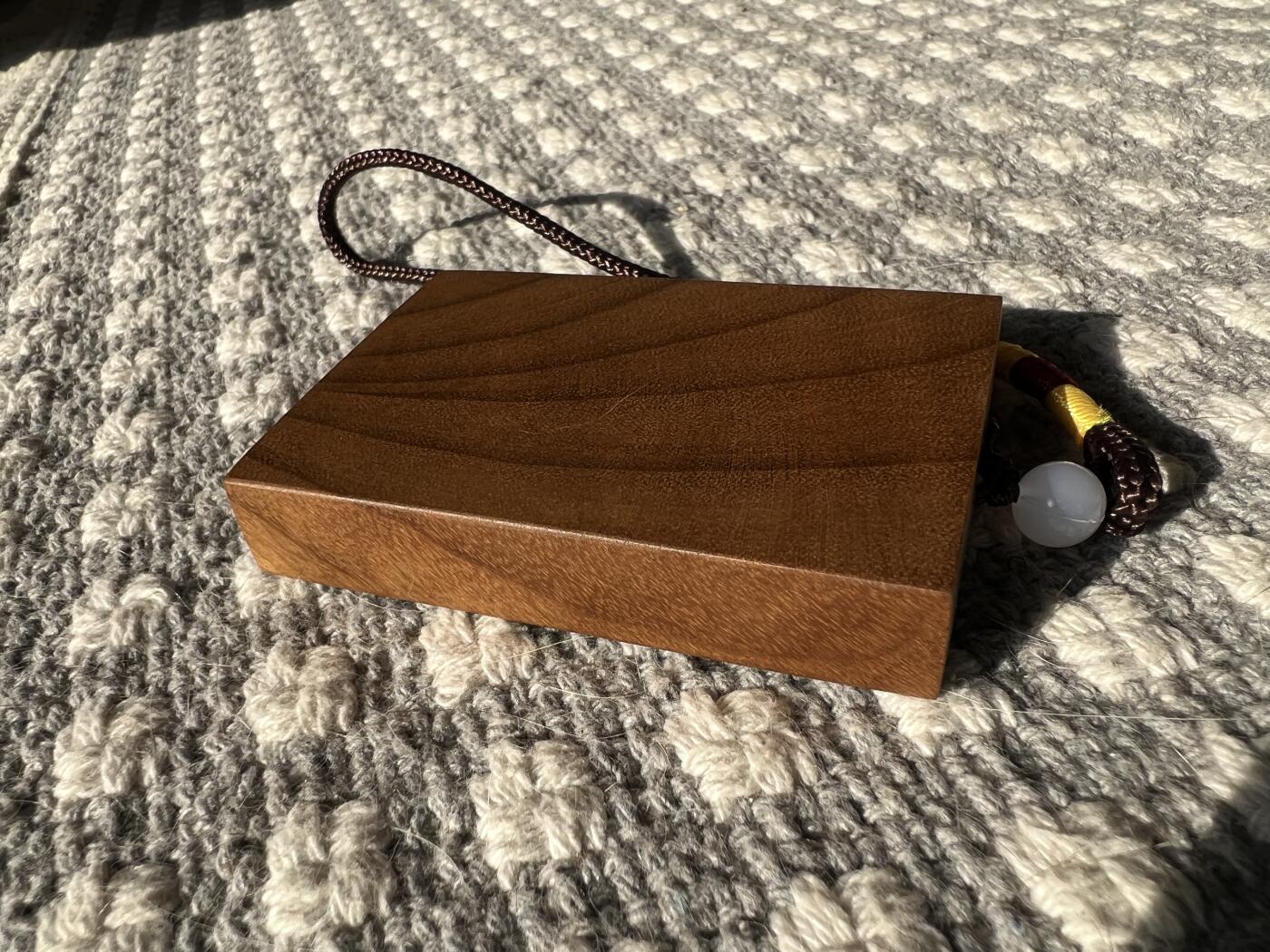 零元拍：NO.5 金丝楠牌子，香喷喷的小金砖，金光闪闪，68/47/13.3MM