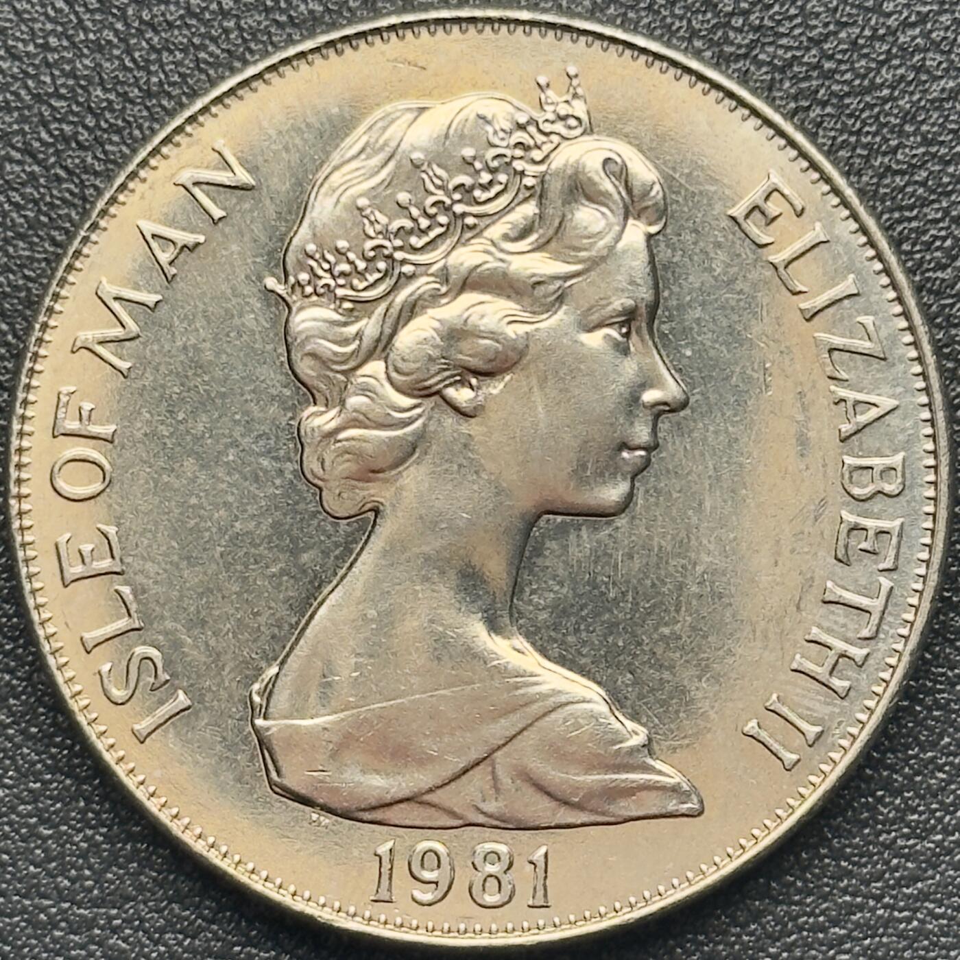 ＜小葵钱铺＞第67期·克朗币·银币场·满200包邮，不寄存·12月15日发货 马恩岛1981年国际残疾人年·弗朗西斯爵士1克朗纪念币