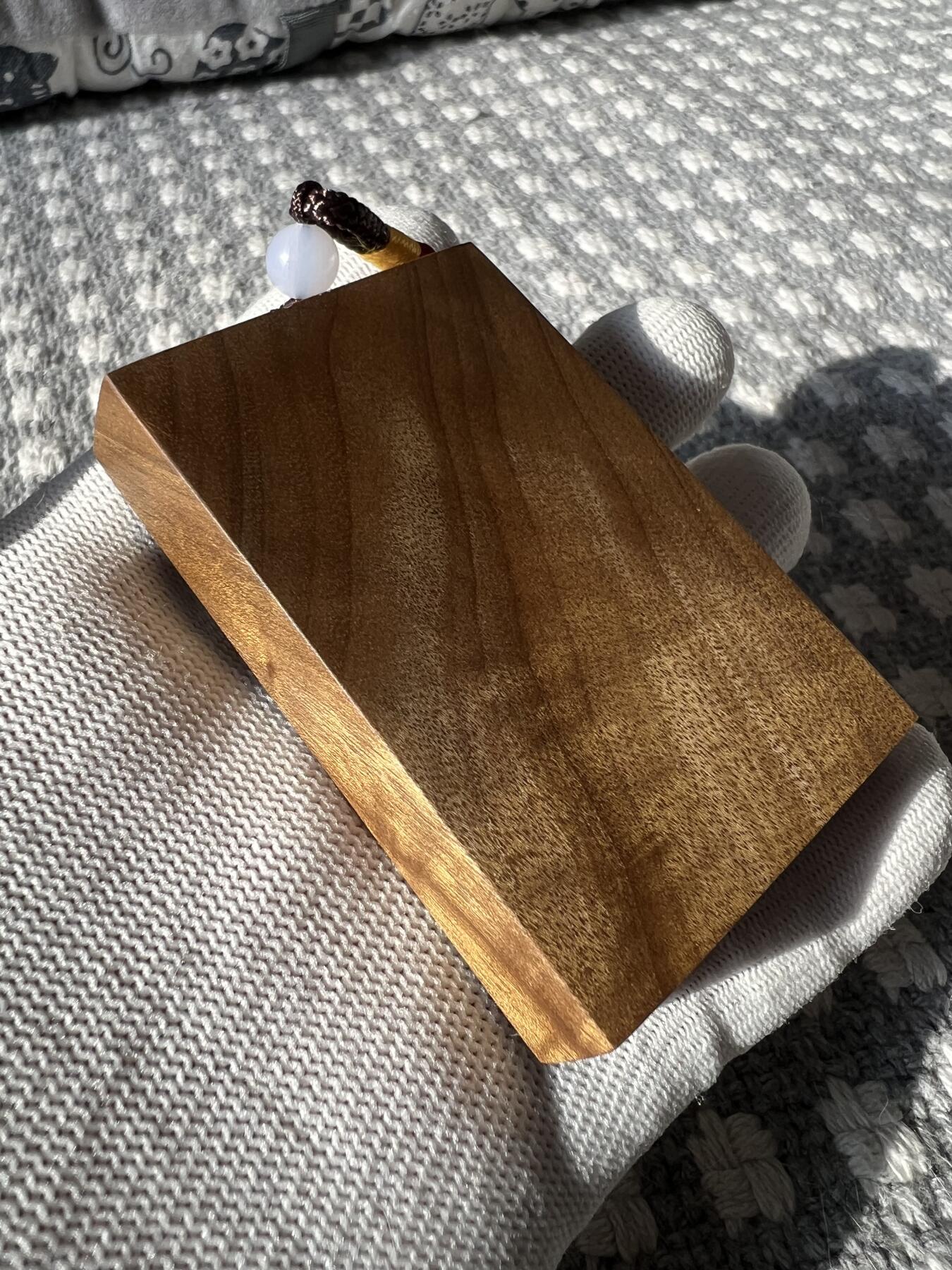 零元拍：NO.4金丝楠牌子，香喷喷的小金砖，金光闪闪，69/49/13MM