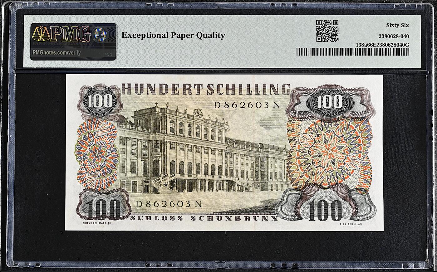 《艾美收藏》第224期-12.14周日外币超白金场 奥地利100先令 PMG66E 1960年 奥地利作曲家约翰·斯特劳斯 无47