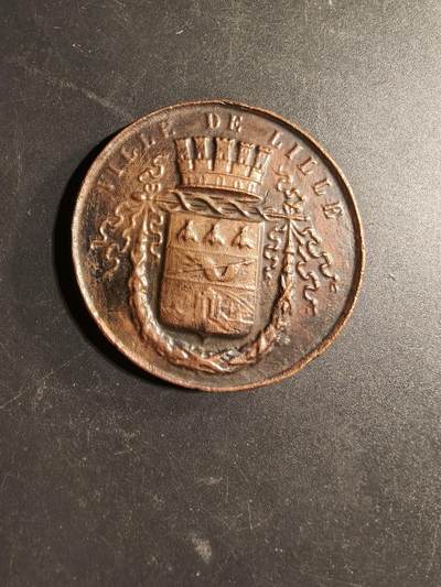 老王徽章第169期 - 法国里尔市1887年里尔大学学院改革会议大铜章    直径50mm.    重量57.7g