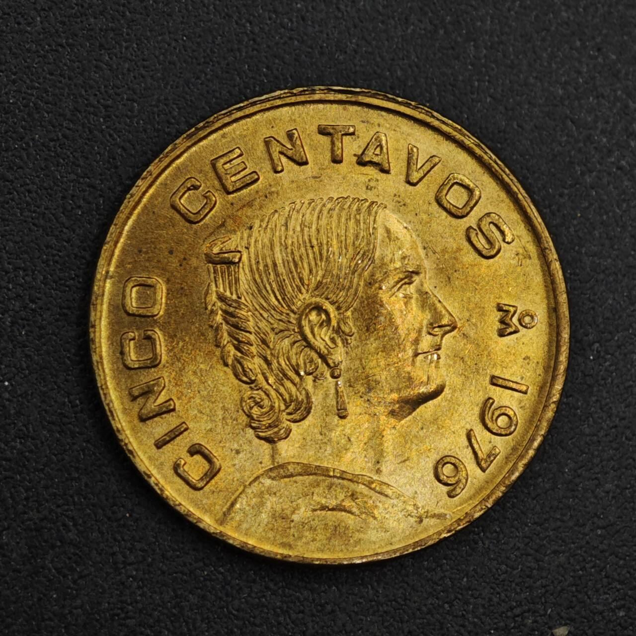 【淘币小摊】实时拍第八百二十六拍   散币场   满百包邮可预留二周 每周一统一发货   墨西哥1976年5分铜币