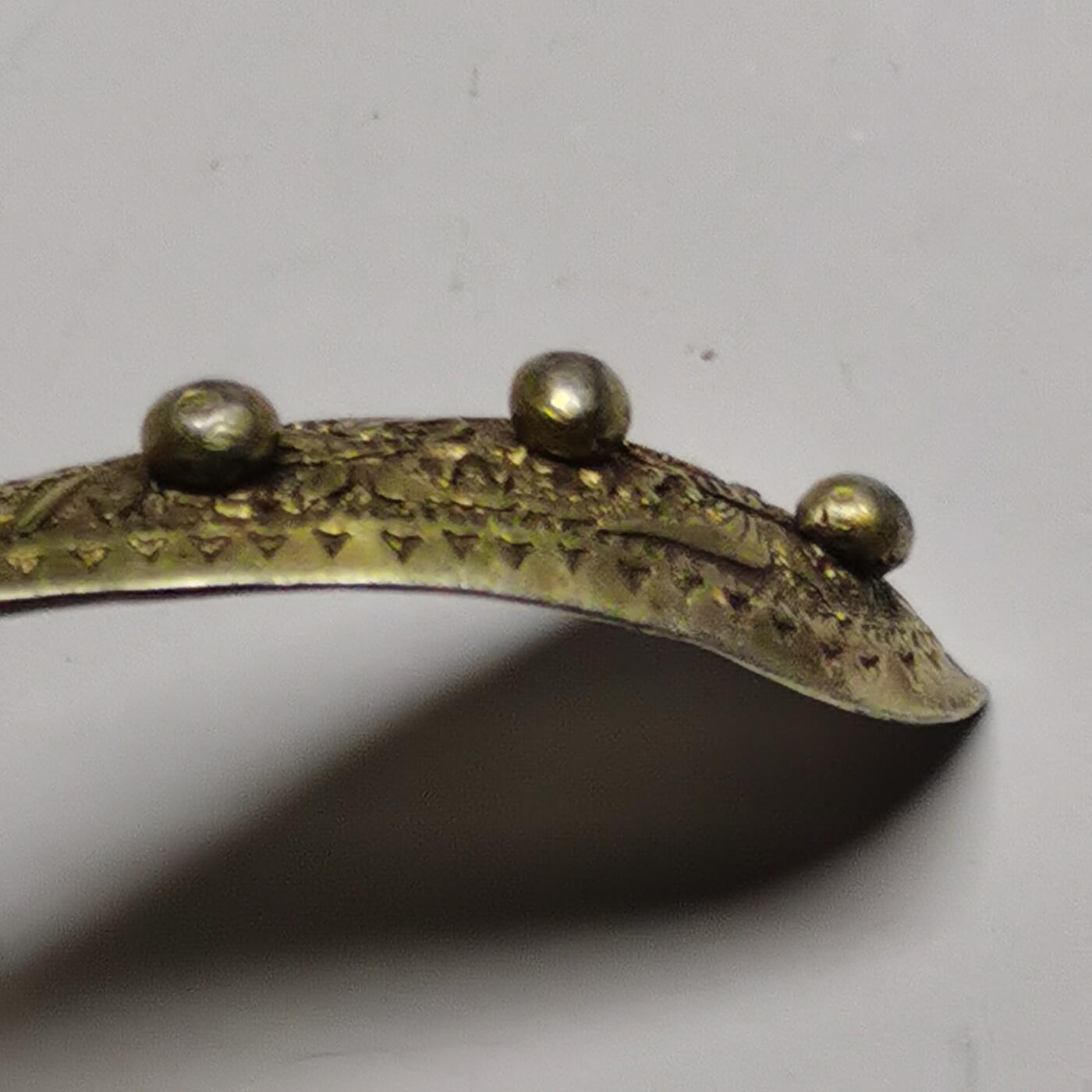 杂件专场88期 清代老银鎏金蝶恋花精美花纹发簪