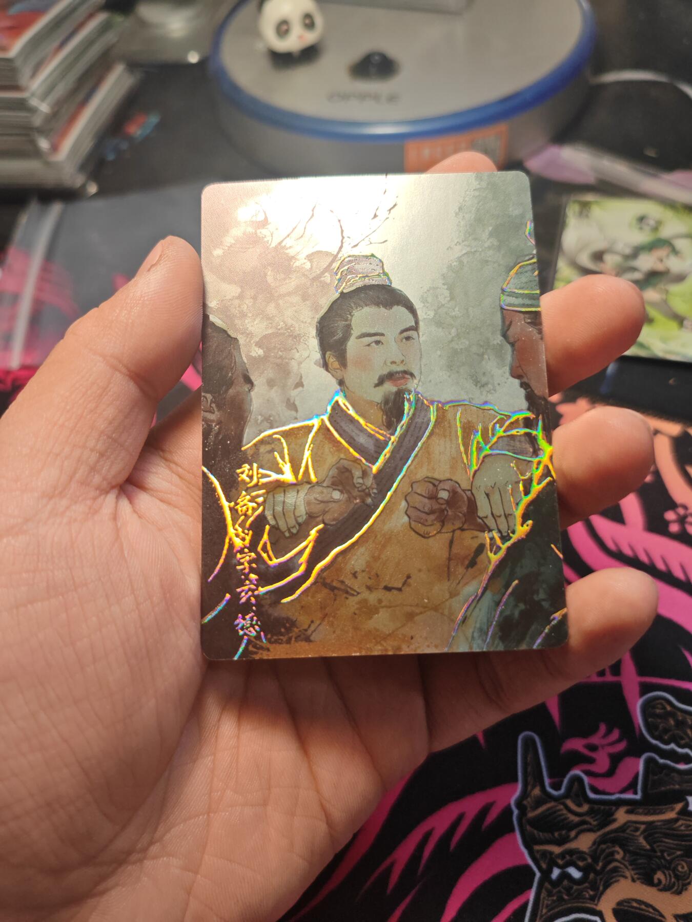 卡牌实验室开始第七次实验 【滴胶】【彩闪】【折光】刘备一套