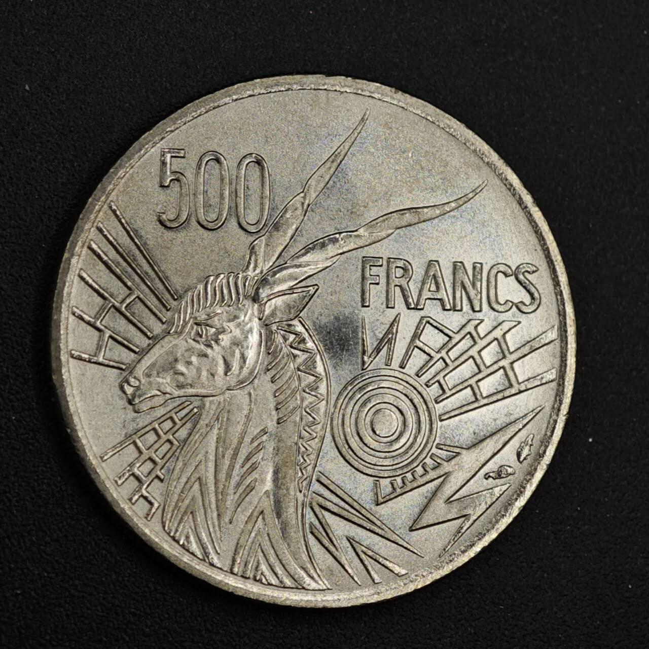 【淘币小摊】实时拍第八百二十六拍   散币场   满百包邮可预留二周 每周一统一发货   中非1976年500法郎镍币