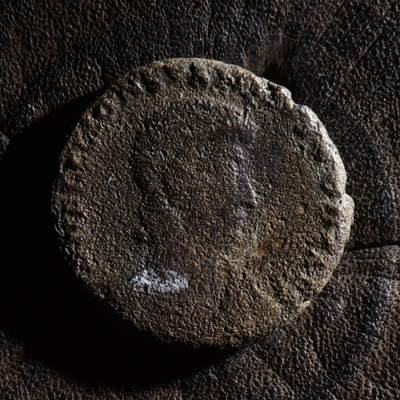 【良泉】【元旦直播场】1月1日晚19.30点开拍！208组西方古代钱币、日本朝鲜花钱 - 【百分币】公元350-355年【古罗马】君士坦提乌斯二世表弟——加卢斯，大铜币，5.05克