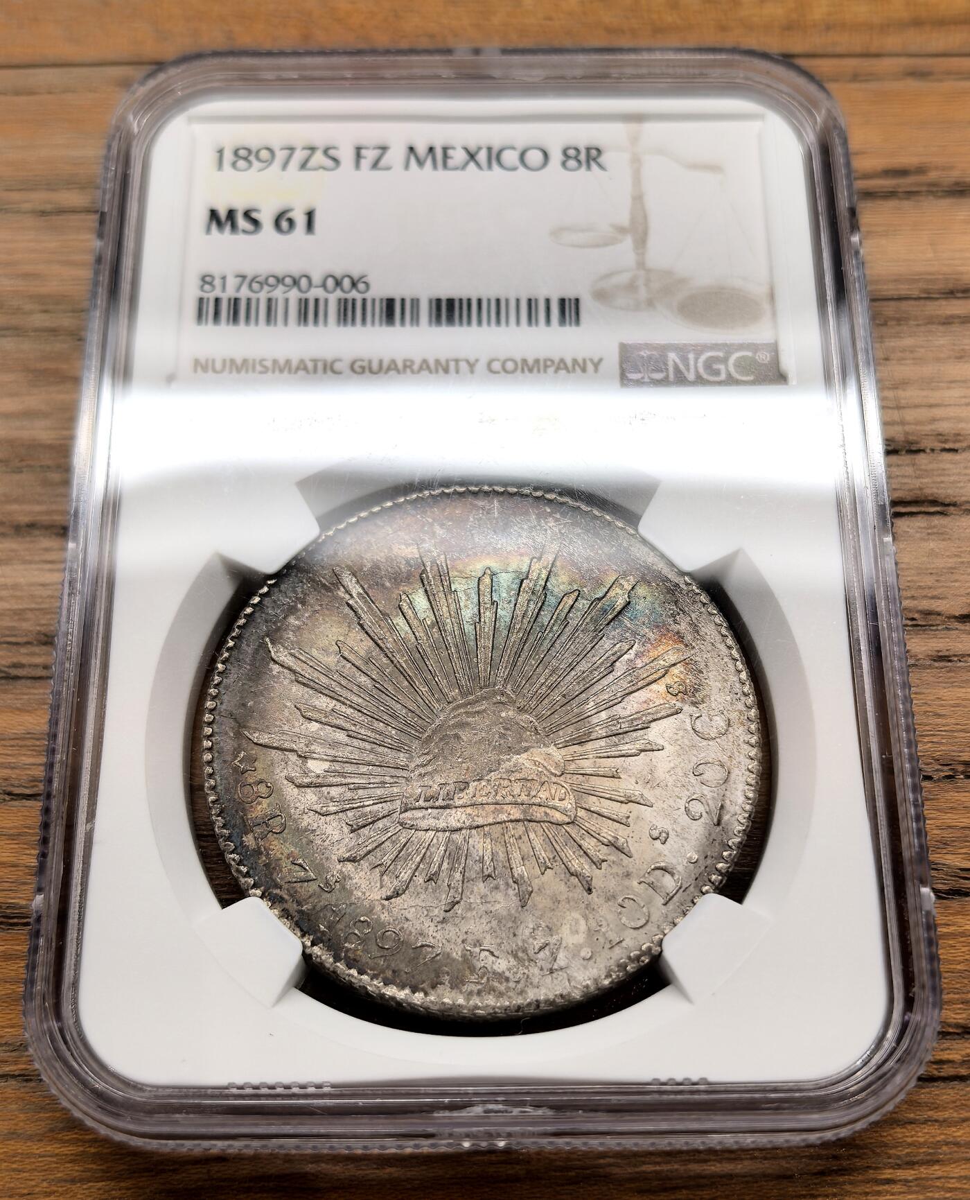 凡希社世界钱币微拍月度大拍（2025/12） 1897ZS墨西哥花边鹰洋NGC-MS61