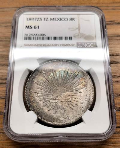 凡希社世界钱币微拍月度大拍（2025/12） - 1897ZS墨西哥花边鹰洋NGC-MS61