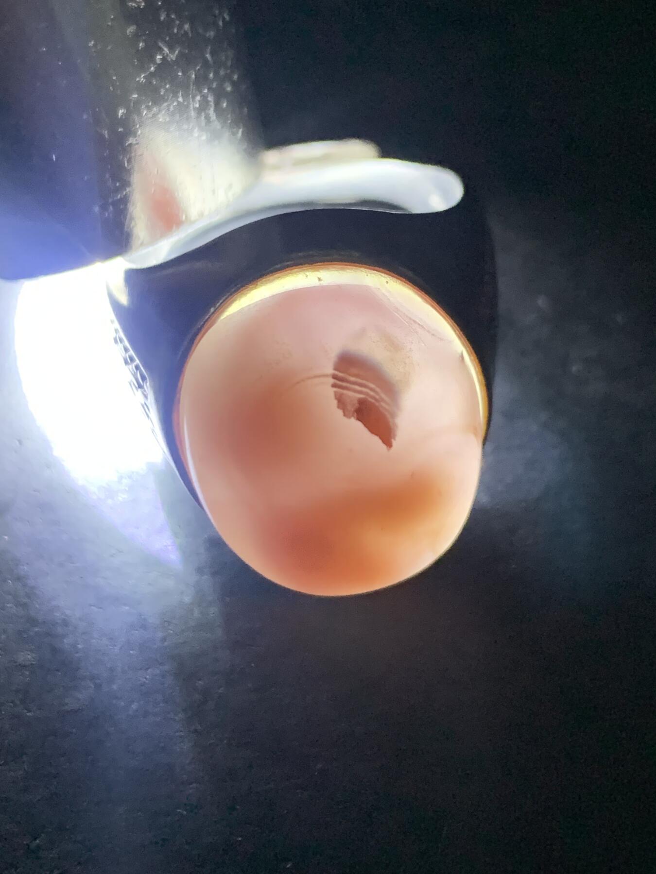 精美柿子红冻料南红玛瑙活口霸气戒指一枚！