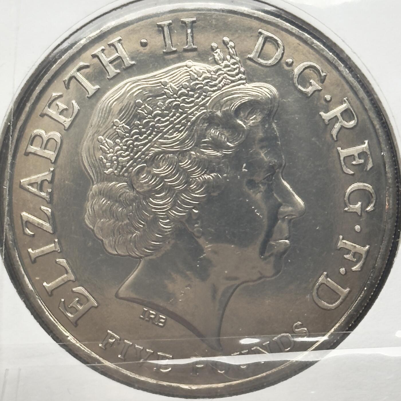 ＜小葵钱铺＞第67期·克朗币·银币场·满200包邮，不寄存·12月15日发货 〈邮币封〉英国2008年伊丽莎白一世女王登基450周年5镑克朗型纪念币