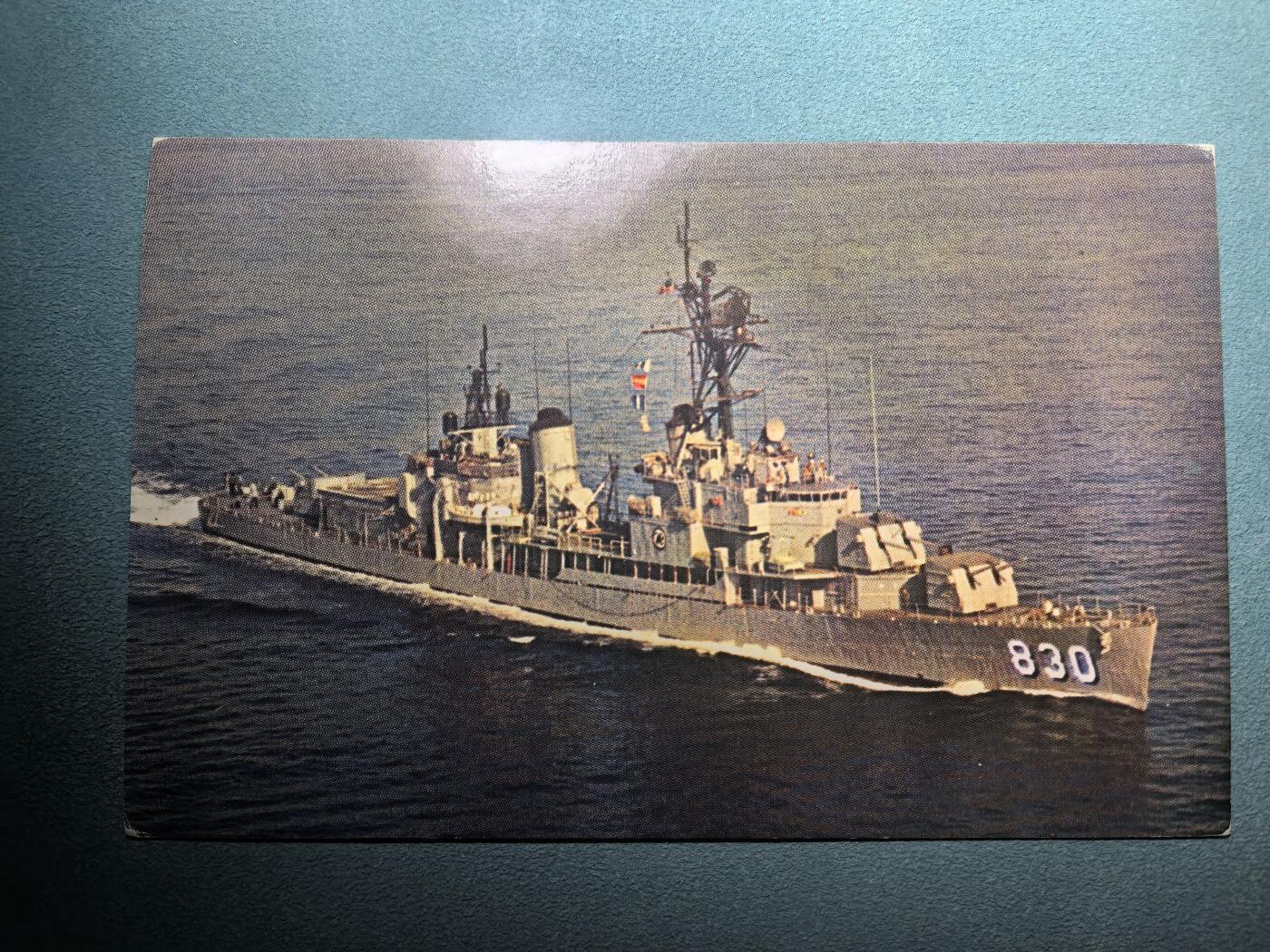 盛世勋华——号角文化勋章邮票专场拍卖第293期 美国冷战时期军舰专题明信片 拉森号驱逐舰