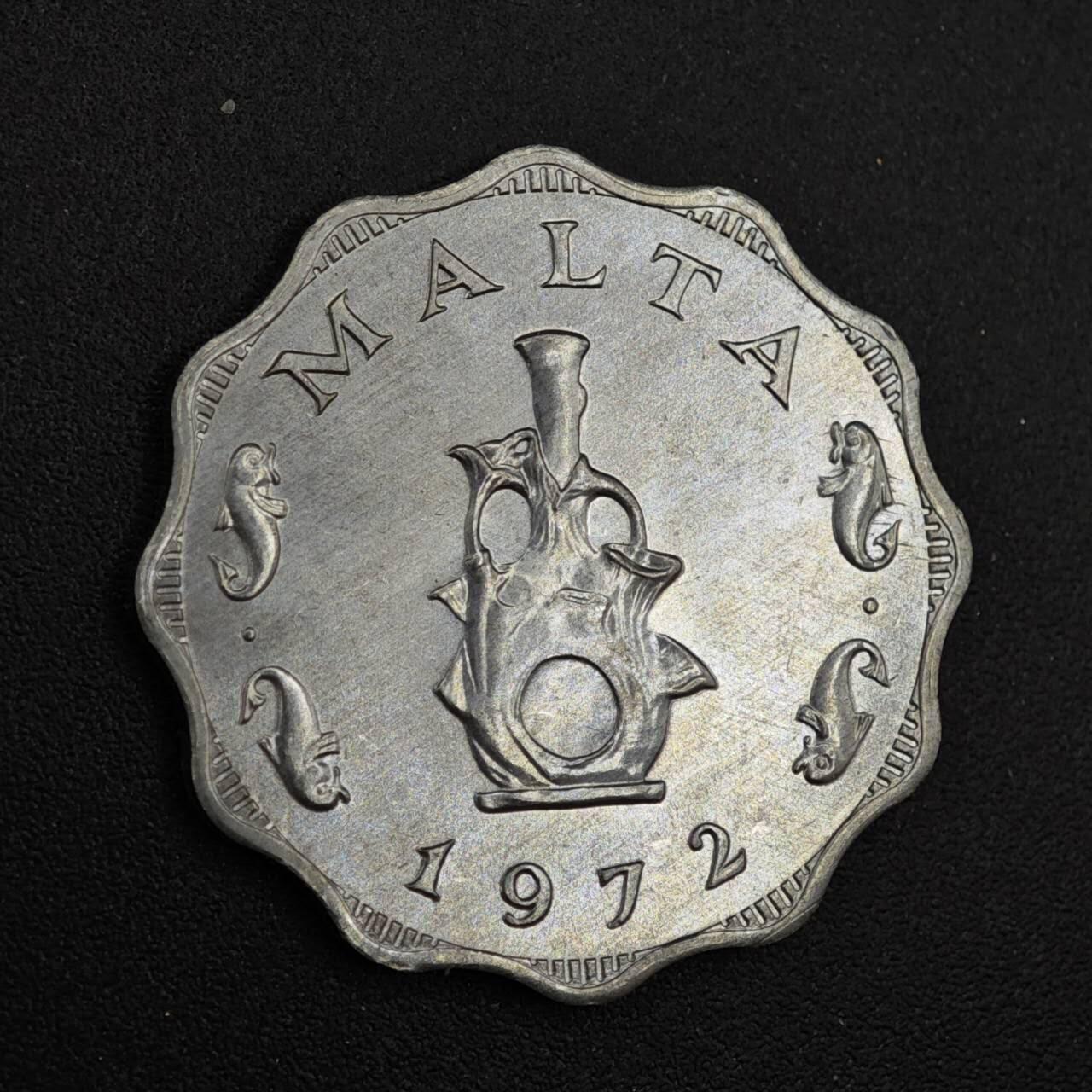 【淘币小摊】实时拍第八百二十六拍   散币场   满百包邮可预留二周 每周一统一发货   马耳他1972年5米尔铝币