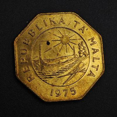 【淘币小摊】实时拍第八百二十六拍   散币场   满百包邮可预留二周 每周一统一发货   - 马耳他1975年25分铜币